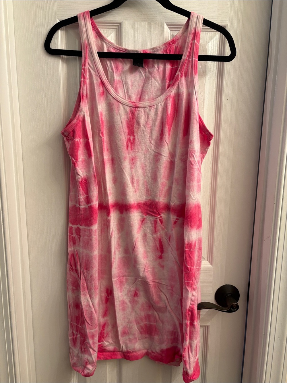 Moda International Pink Tie-Dye Tank Dress